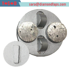 Half PCD with Two Round Segment Diamond Grinding Shoes with quick shift backing